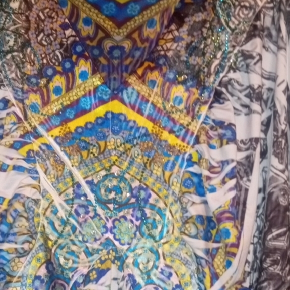 Style & Co.  Plus Size 2X Multicolor Sleeveless Maxi Dress - Picture 8 of 10